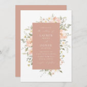 Wildblume Romance Einladung (Vorne/Hinten)