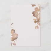 Wildblume Romance Empfang Einsteckkarte Begleitkarte (Rückseite)