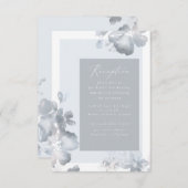 Wildblume Romance Empfang Einsteckkarte Begleitkarte (Vorne/Hinten)