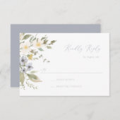 Wildblume Romance RSVP-Karte RSVP Karte (Vorne/Hinten)