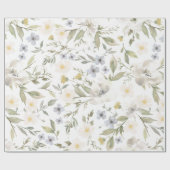Wildblume Romance Wrapping Paper Geschenkpapier (Flach)
