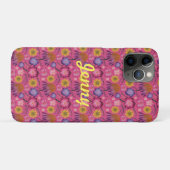 Wildblume Rosa Bläschen Personalisiert Case-Mate iPhone Hülle (Rückseite (Horizontal))