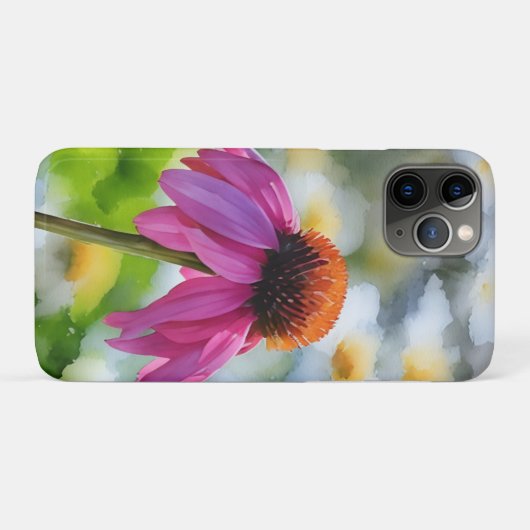 Wildblume Rosa Blume Art Phone Case (Rückseite (Horizontal))