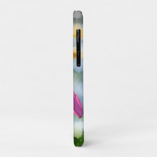 Wildblume Rosa Blume Art Phone Case (Hinten/Links)