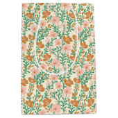 Wildblume Rosa Blüten Blütendusche Mittlere Geschenktüte (Vorderseite)