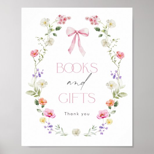 Wildblume Rosa Bug Bücher und Geschenke Poster (Vorne)