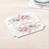 Wildblume Rosa Fairy Blumenpapier Untersetzer (angewinkelt)