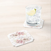 Wildblume Rosa Fairy Blumenpapier Untersetzer (Vor Ort)
