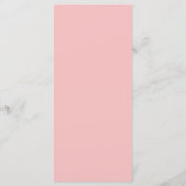 Wildblume Rosa Wasserfarbe Elegante Hochzeit Menükarte (Rückseite)