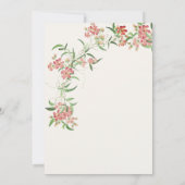 Wildblume Rose Frühjahr Garland Brautparty Einladung (Rückseite)