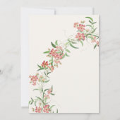 Wildblume Rose Frühjahr Garland Polterabend Einladung (Rückseite)