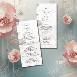 Wildblume Rose Hochzeitsfeier Programm