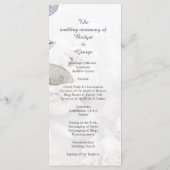 Wildblume Rose Hochzeitsfeier Programm (Rückseite)