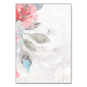 Wildblume Rose Hochzeitsfeier Tischnummer (Rückseite)