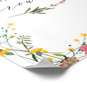 Wildblume Rote Gelbe Blume Kronen Poster (Ecke)