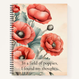 Wildblume Rote Pfeffer Sommer Notizblock