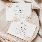 Wildblume RSVP Card Hochzeitvorlage