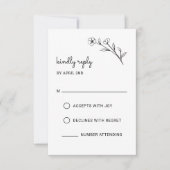 Wildblume-RSVP-Karte RSVP Karte (Vorderseite)