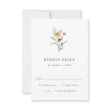 Wildblume-RSVP-Karte
