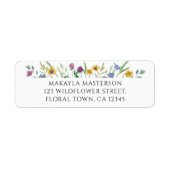 Wildblume-Rücksendeadresse (Vorne)