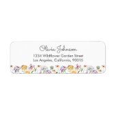 Wildblume Rücksendeadresse (Vorne)