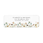 Wildblume-Rücksendeadresse (Vorne)