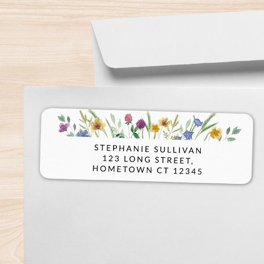 Wildblume-Rücksendeadresse