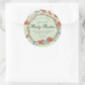 Wildblume Runder Aufkleber (Tasche)