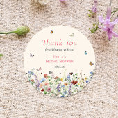 Wildblume Runder Aufkleber