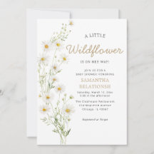 Wildblume Rustic Boho Floral Girl Dusche