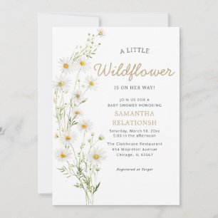 Wildblume Rustic Boho Floral Girl Dusche Einladung
