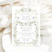 Wildblume Rustic Boho Floral Wedding Einladung