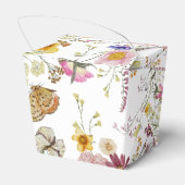 Wildblume Rustic Boho Wedding Geschenkschachtel (Rückseite)