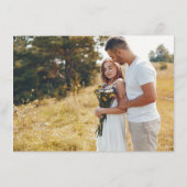 Wildblume Rustic Chic Floral Boho Country Wedding Begleitkarte (Rückseite)