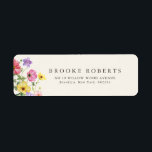Wildblume Rustic Chic Floral Boho Länderadresse<br><div class="desc">Feiern Sie Ihre Liebe mit diesem eleganten, blumengeschmückten Hochzeitstil-Label mit einem charmanten Aquarell-Wild-Blume-Design und einer modernen Kalligraphie. Dieses Design ist perfekt für eine Gartenhochzeit, eine Feier im Freien oder eine rustikale Boho-Feier geeignet und verbindet wunderschöne Blumenelemente mit zeitloser Eleganz. Ideal für Hochzeiten im Sommer oder Frühling, das lebendige botanische Kunstwerk...</div>