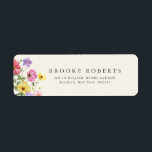 Wildblume Rustic Chic Floral Boho Länderadresse<br><div class="desc">Feiern Sie Ihre Liebe mit diesem eleganten, blumengeschmückten Hochzeitstil-Label mit einem charmanten Aquarell-Wild-Blume-Design und einer modernen Kalligraphie. Dieses Design ist perfekt für eine Gartenhochzeit, eine Feier im Freien oder eine rustikale Boho-Feier geeignet und verbindet wunderschöne Blumenelemente mit zeitloser Eleganz. Ideal für Hochzeiten im Sommer oder Frühling, das lebendige botanische Kunstwerk...</div>