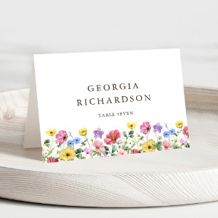 Wildblume Rustic Chic Wedding Boho Platzkarte Tischnummer