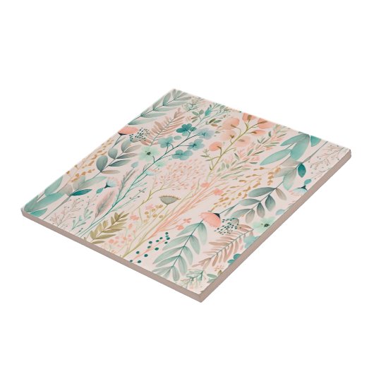 Wildblume rustikal fliese (Seite)