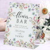 Wildblume Rustikale Blumenzwiebeln Blume Bar Zeich Sockelschild