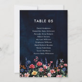 Wildblume Rustikale Boho Sitzkarte Einladung (Vorderseite)