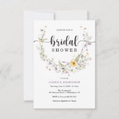 Wildblume Rustikale Brautdusche Einladungskarte Einladung (Vorderseite)