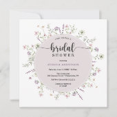 Wildblume Rustikale Brautdusche Einladungskarte Einladung (Vorderseite)