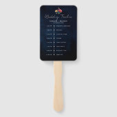 Wildblume Rustikale Hochzeitszeitschrift für die S Fächer (Rückseite)