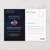 Wildblume Rustikale Landflora Save the Date Postkarte (Rückseite)