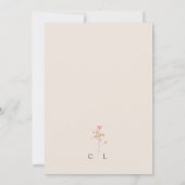 Wildblume Rustikale Wildblume Hochzeit Einladung (Rückseite)