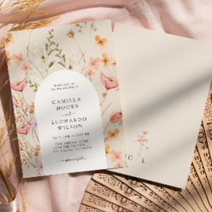 Wildblume Rustikale Wildblume Hochzeit Einladung