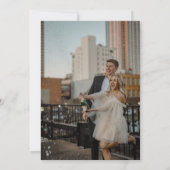 Wildblume Rustikale Wildblume Hochzeit Foto Einladung (Rückseite)