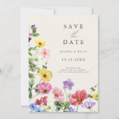Wildblume Rustikaler Chic Floral Boho Save the Dat Date (Vorderseite)