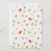 Wildblume Rustikaler Chic Floral Boho Save the Dat Save The Date (Rückseite)