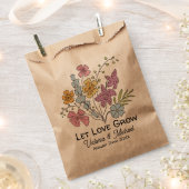 Wildblume Saatpackhandgezeichnet Geschenktütchen (Ausgeschnitten)